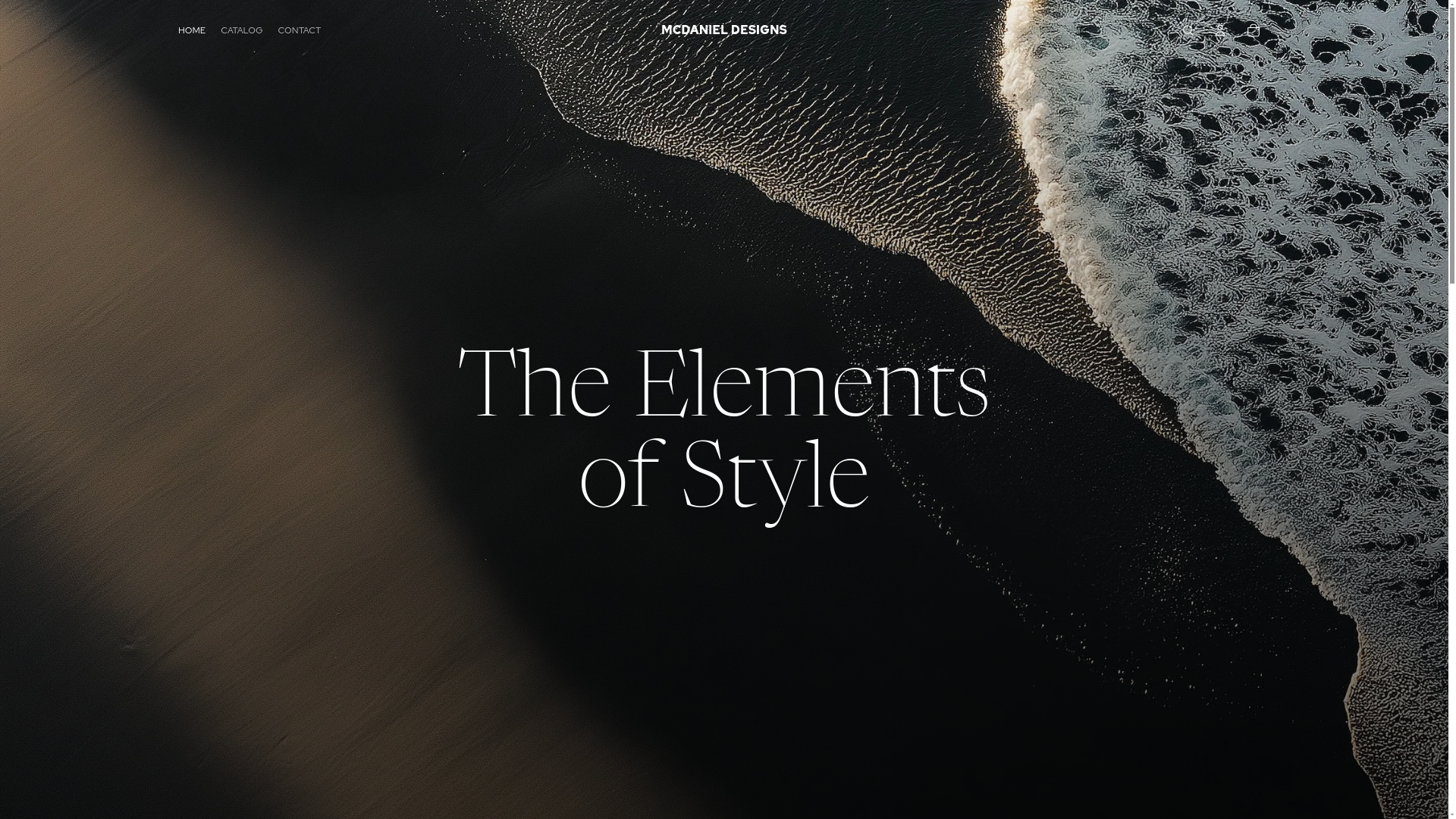 website screenshot of https://mcdanieldesigns.org/