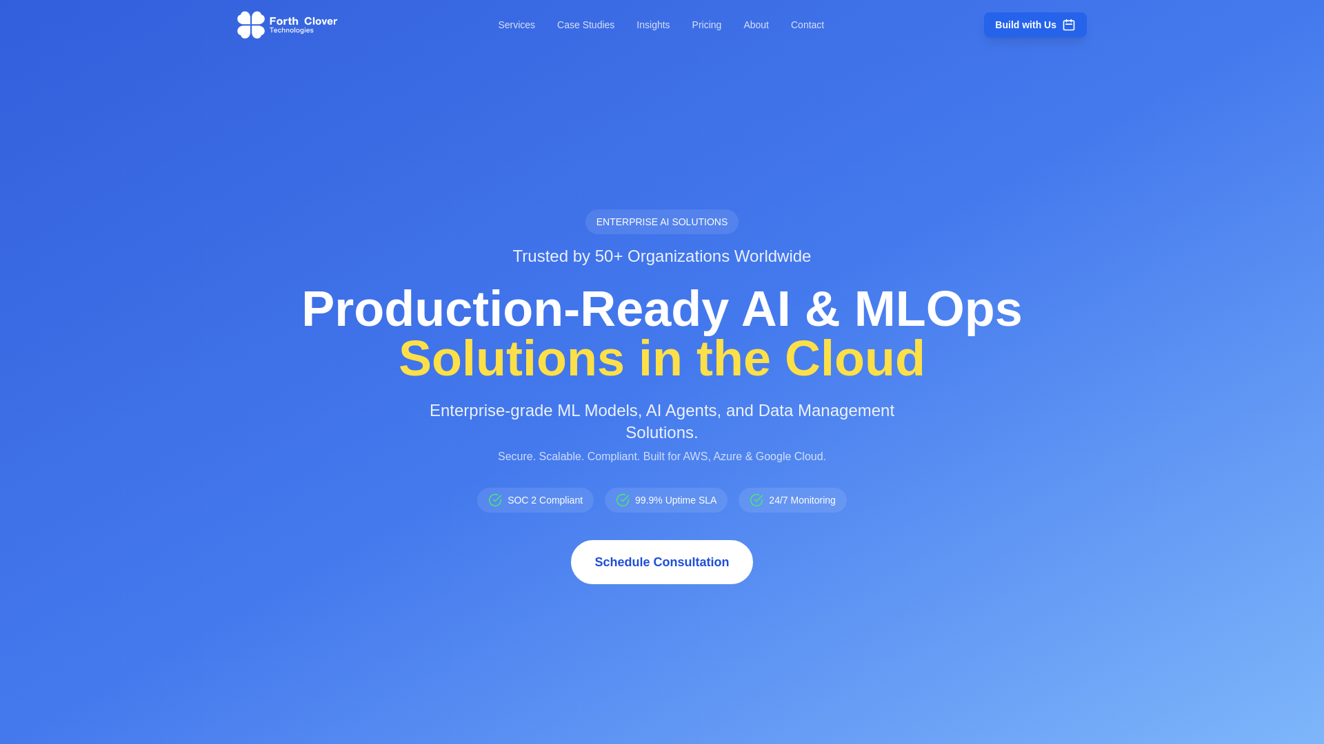 website screenshot of https://clickforthclover.com/