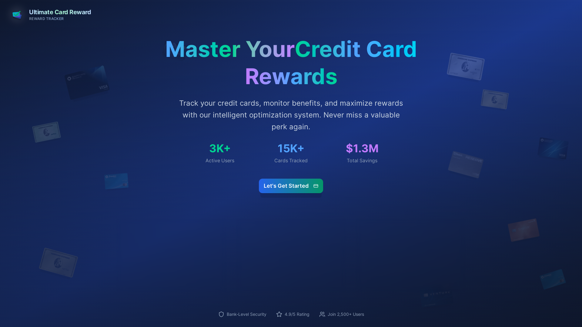 website screenshot of https://ultimatecardrewardtracker-dev.pages.dev/