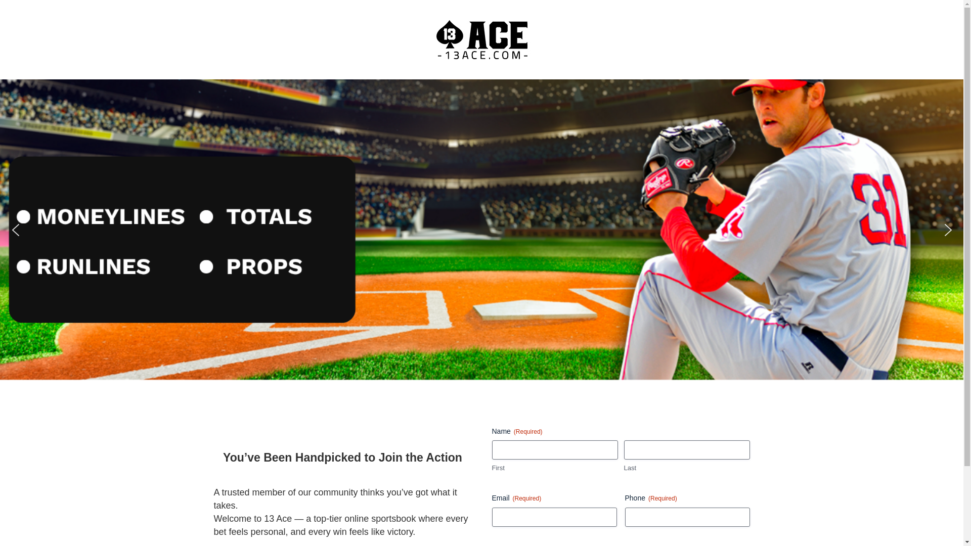 website screenshot of https://join-13ace.com/