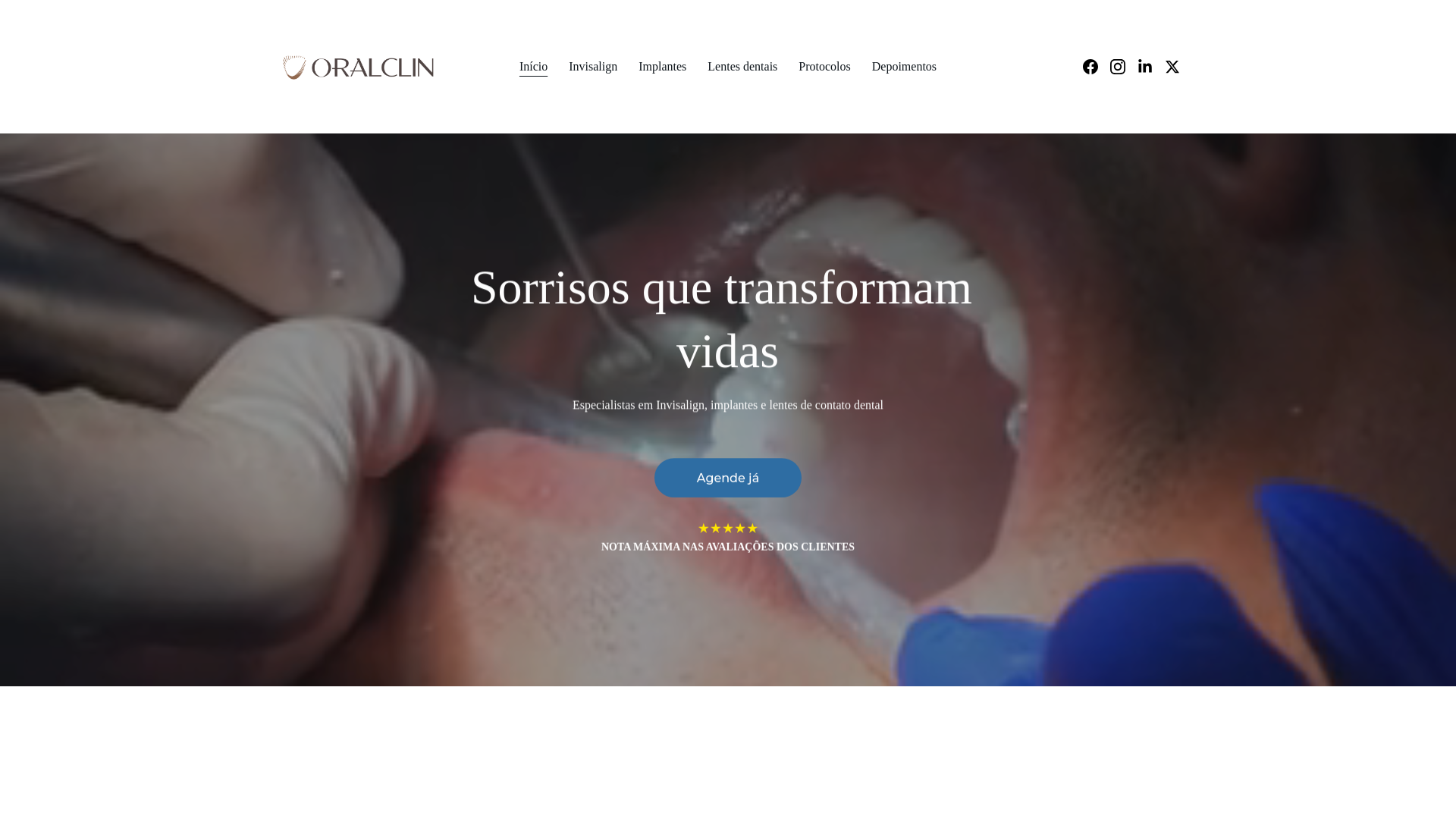 website screenshot of https://oralclinpenha.com/