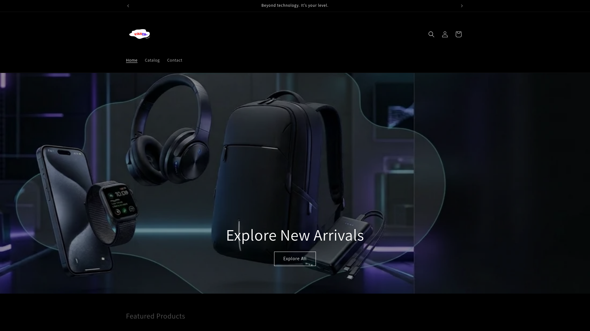 website screenshot of https://vantacomfort.com/