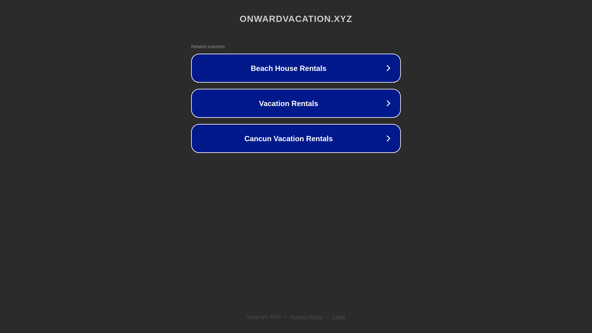 website screenshot of https://onwardvacation.xyz/