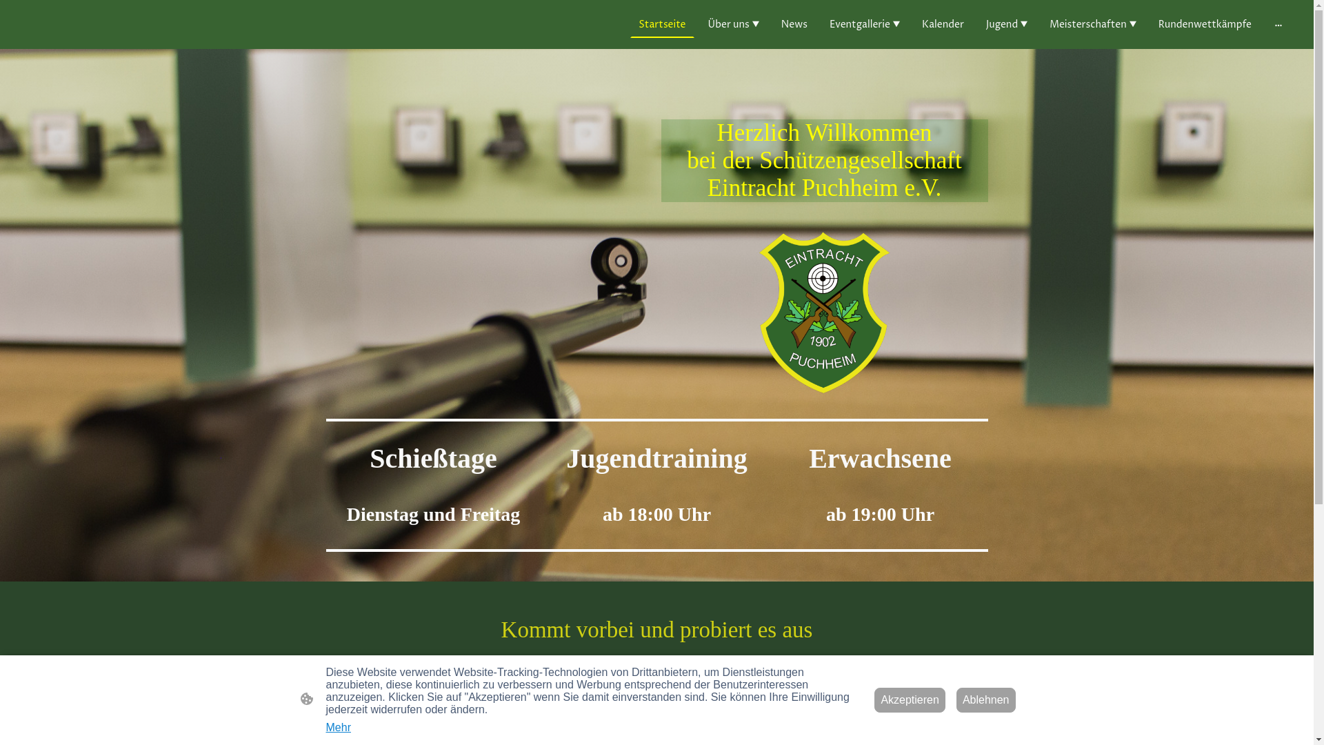 website screenshot of https://eintrachtpuchheim.de/