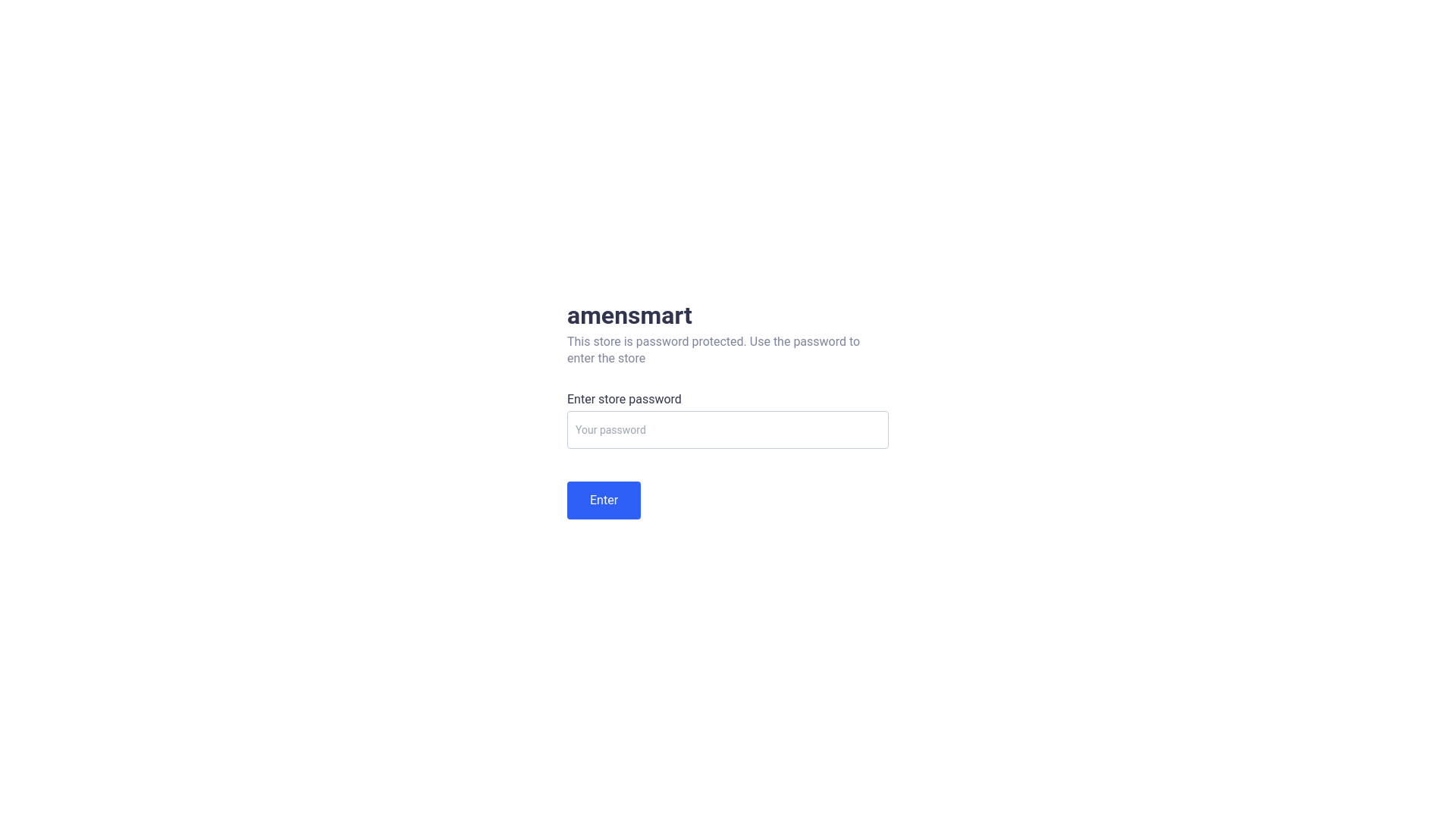 website screenshot of https://amen-smart.com/