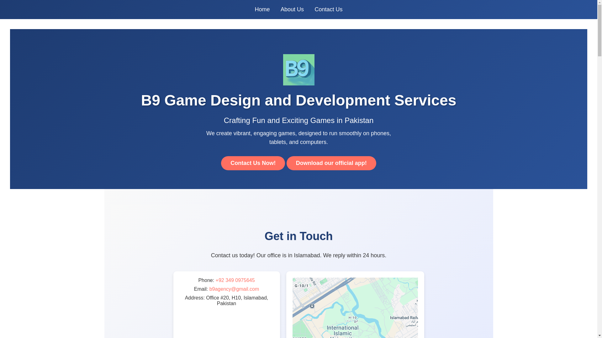 website screenshot of https://b9-service.com/