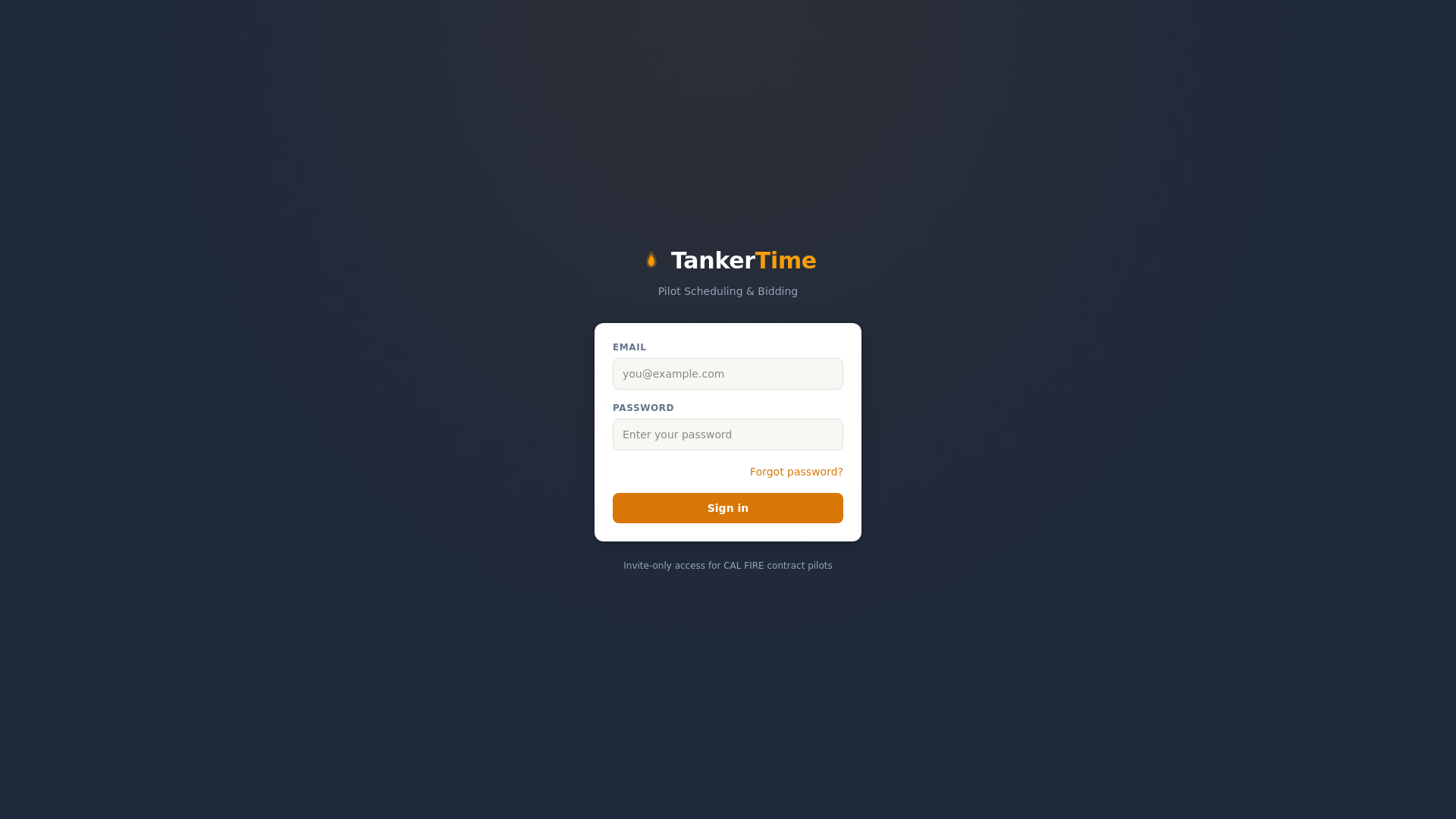 website screenshot of https://tankertime.ai/