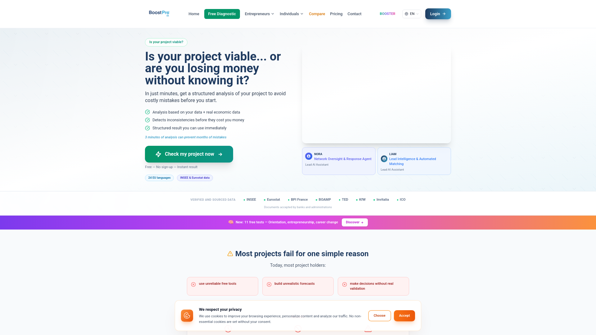 website screenshot of https://boostpro-ia.com