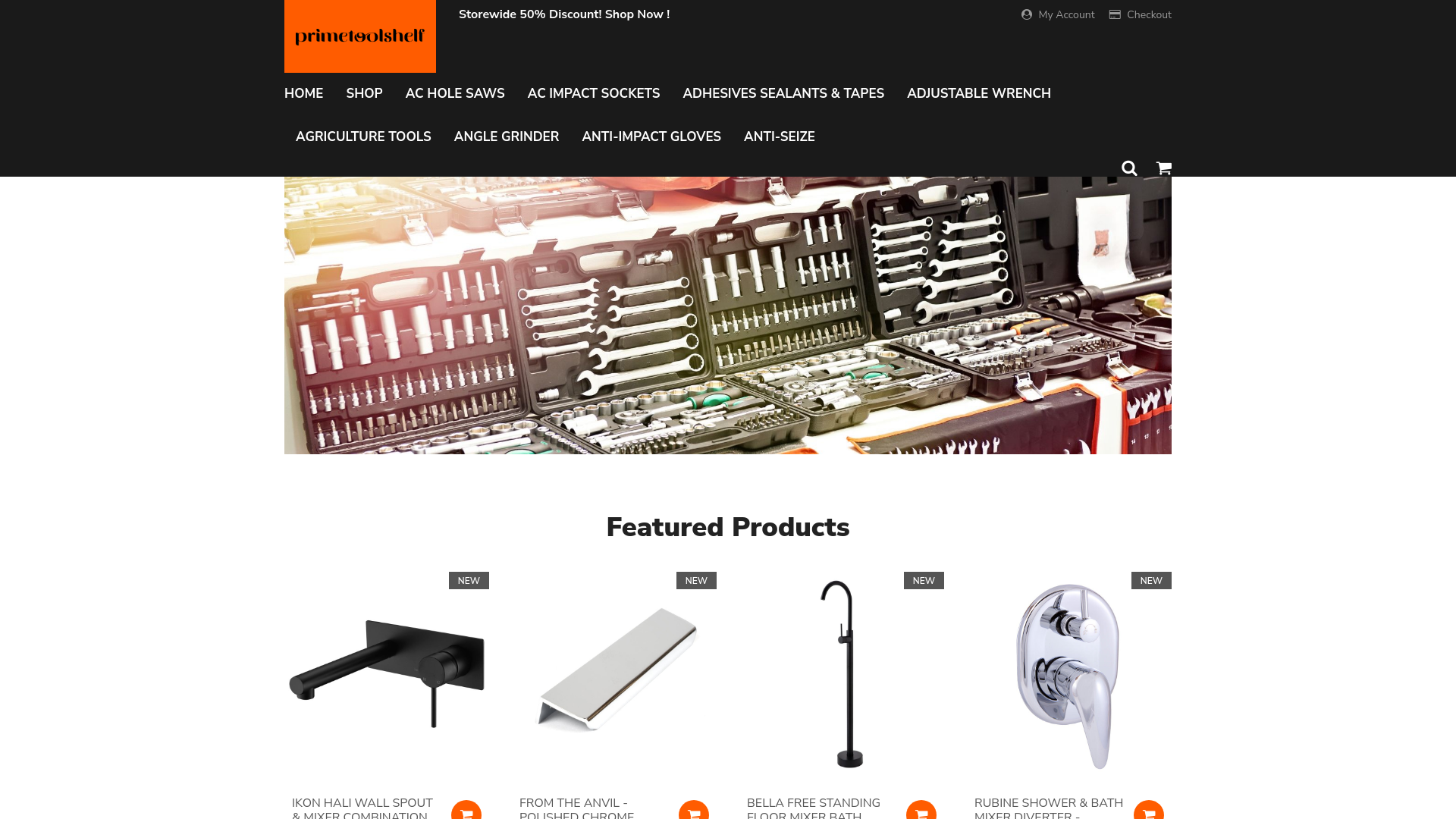website screenshot of https://primetoolshelf.com