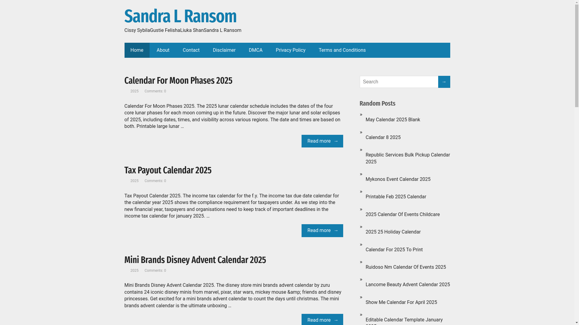website screenshot of https://sandralransomm.pages.dev/
