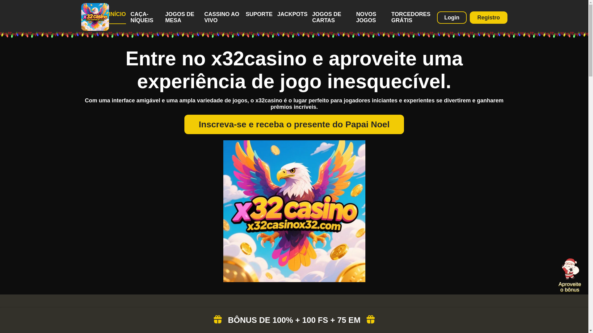 website screenshot of https://x32casinox32.com/