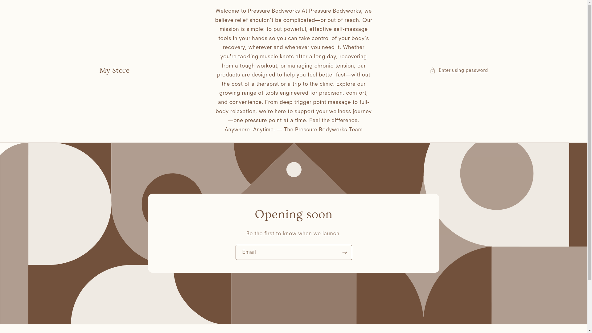 website screenshot of https://pressurebodyworks.com/