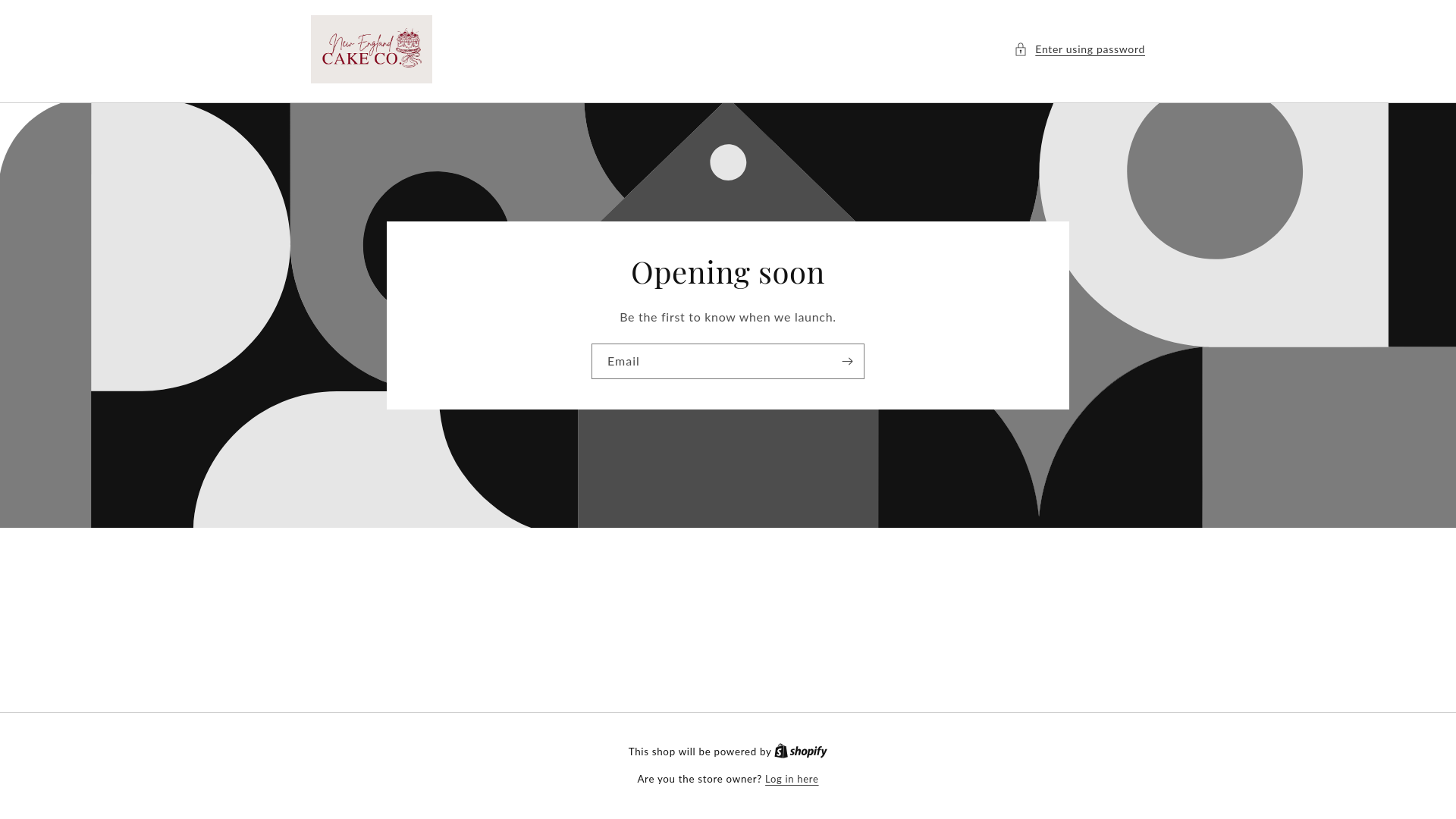 website screenshot of https://newenglandcakeco.com.au/