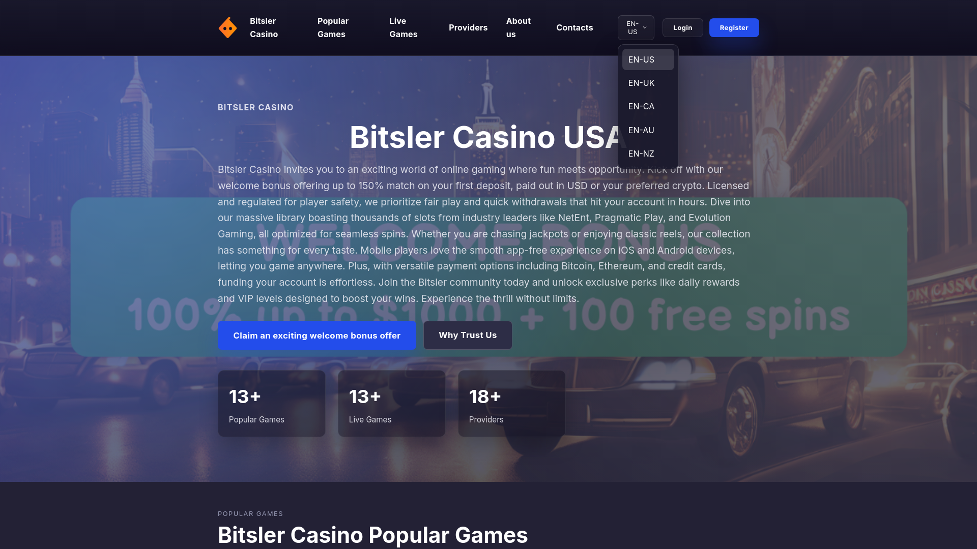 website screenshot of https://bitslercasino-us-com.pages.dev/