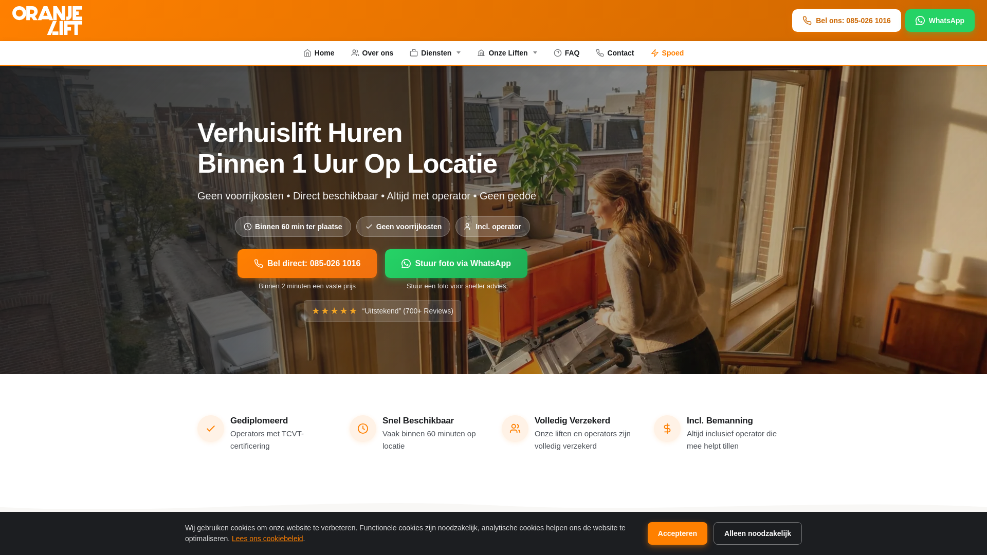 website screenshot of https://oranjelift-nl.pages.dev/