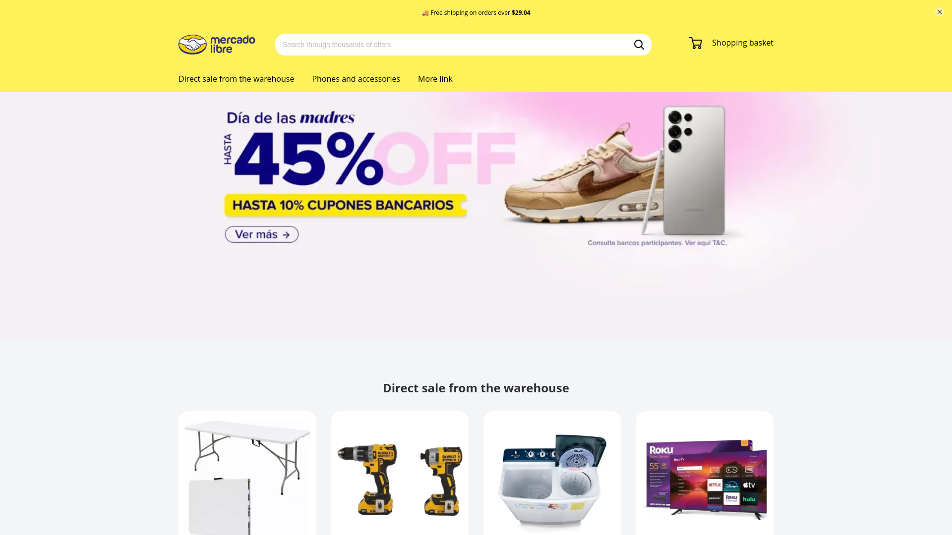 website screenshot of https://mercadomenos.com