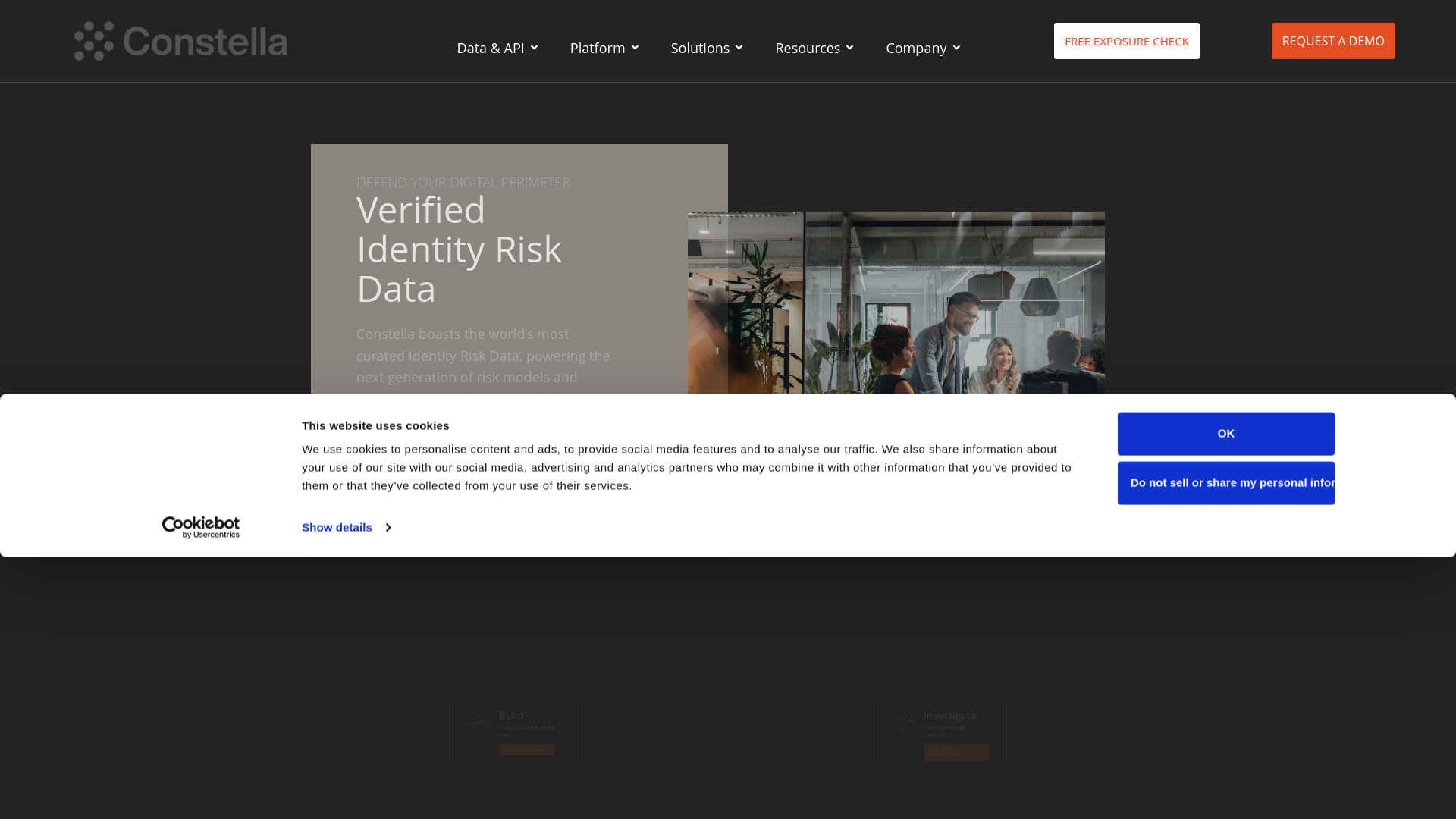 website screenshot of https://constellaexposure.com/