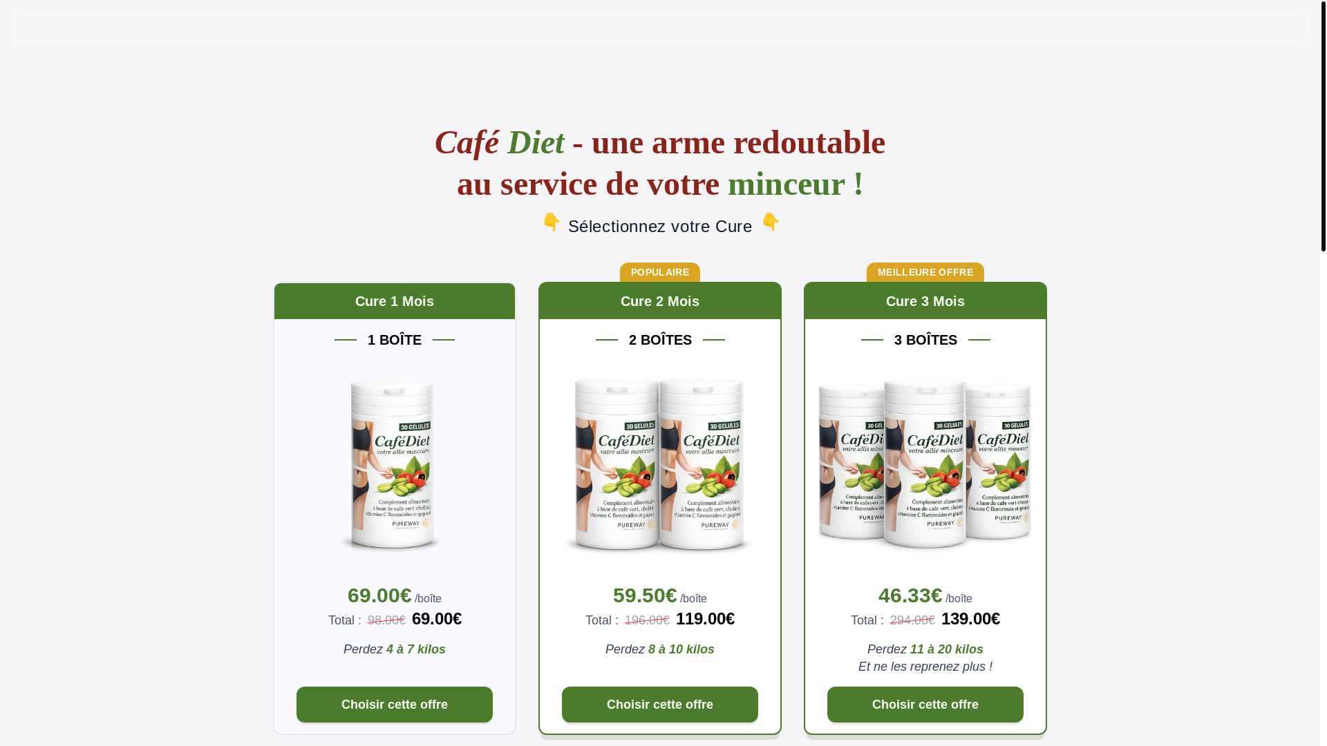 website screenshot of https://cafe-diet-test.pages.dev/