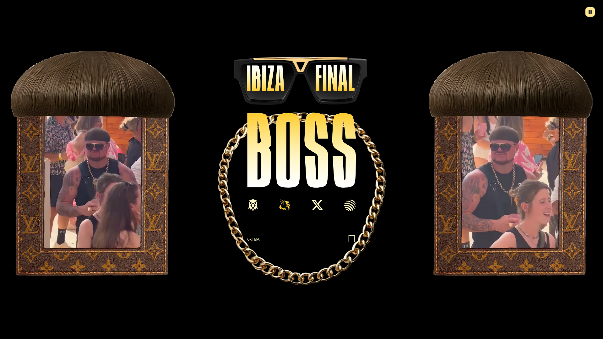 website screenshot of https://ibizafinalbosscoin.xyz/