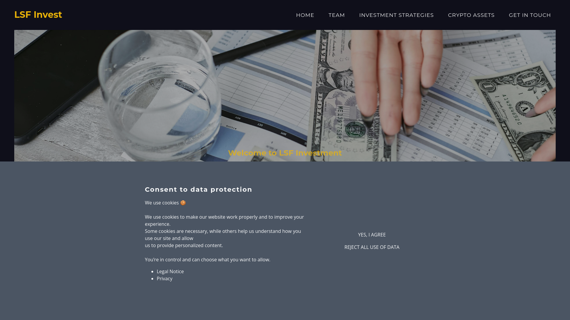 website screenshot of https://lsf-invest.com