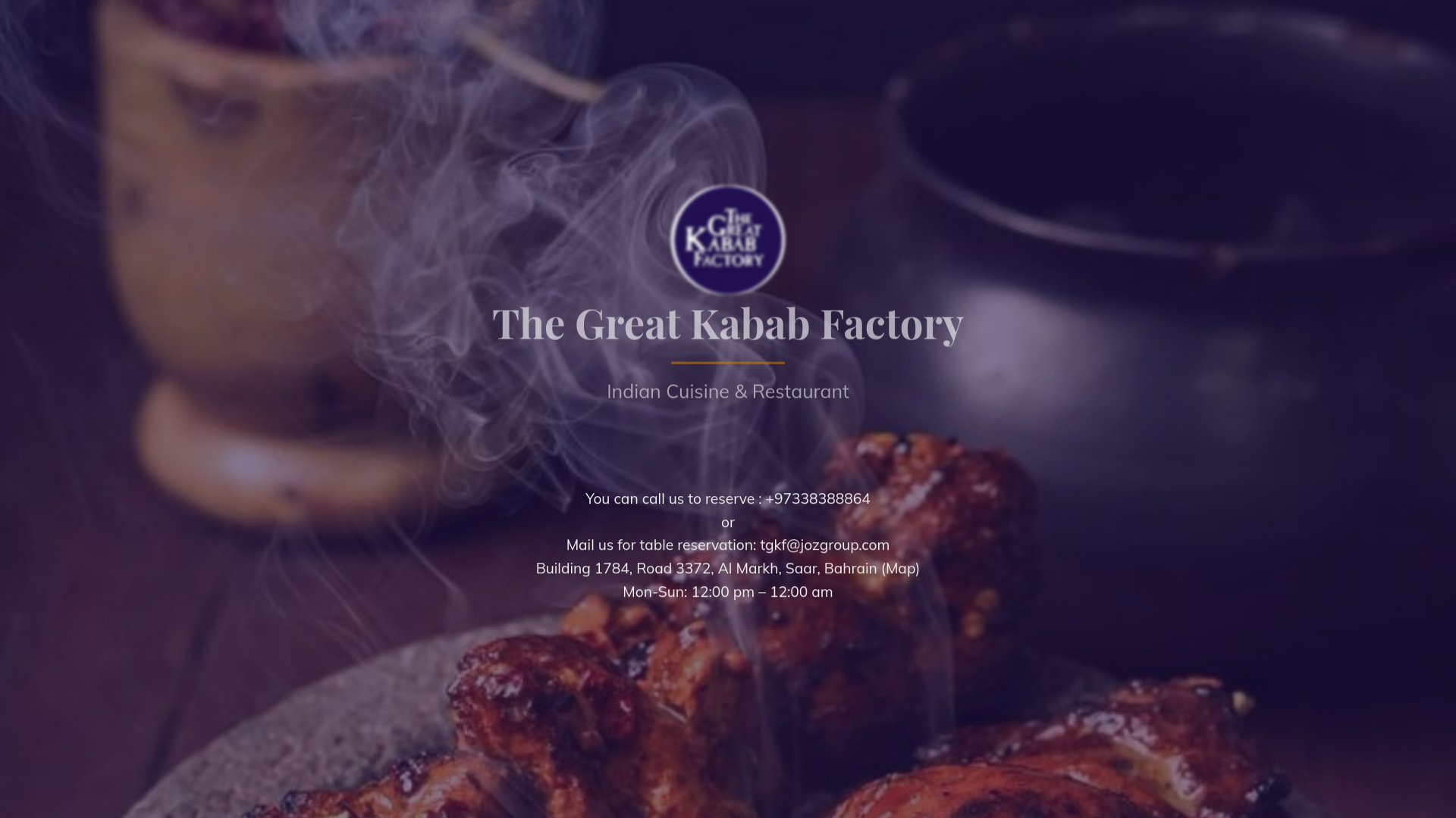 website screenshot of https://tgkf.bh/