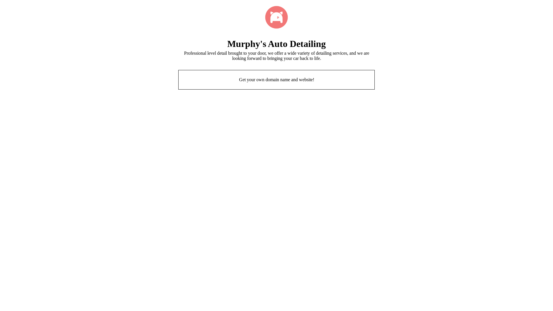 website screenshot of https://murphysautodetails.com/