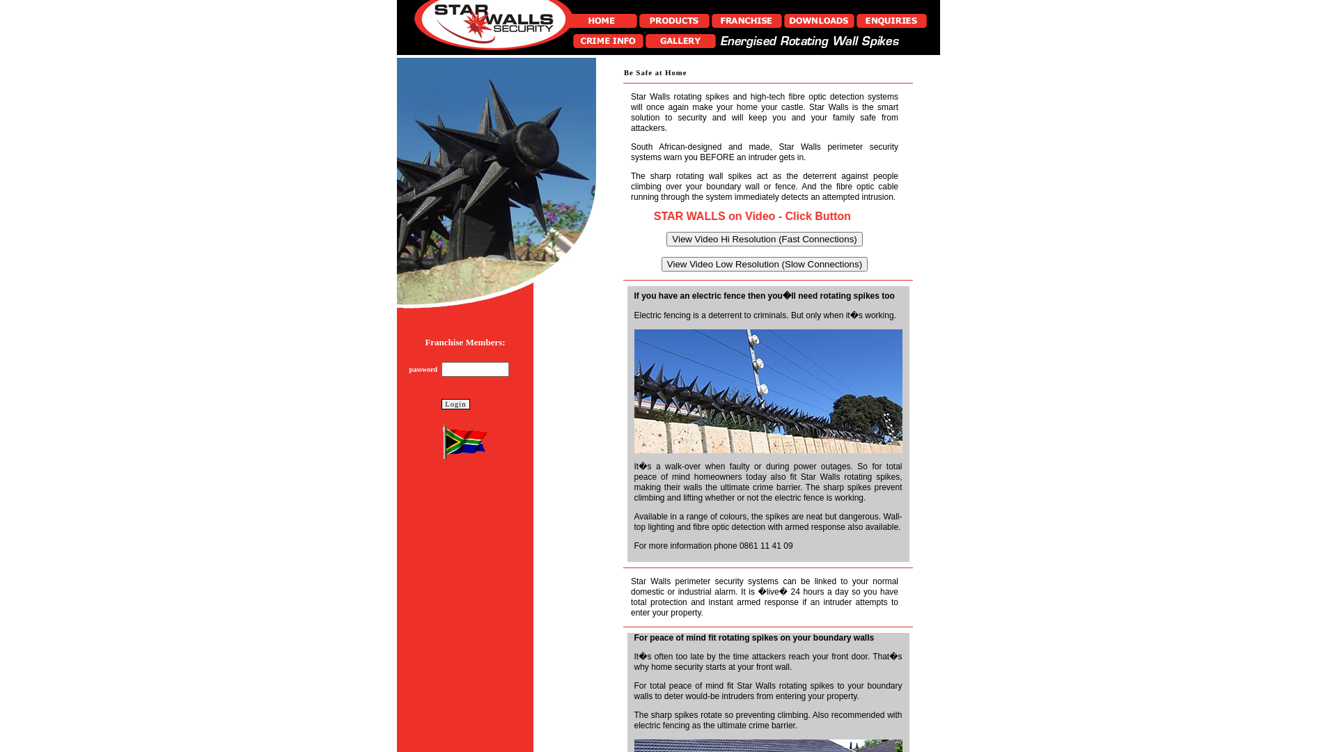 website screenshot of https://starwalls-co-za.pages.dev/