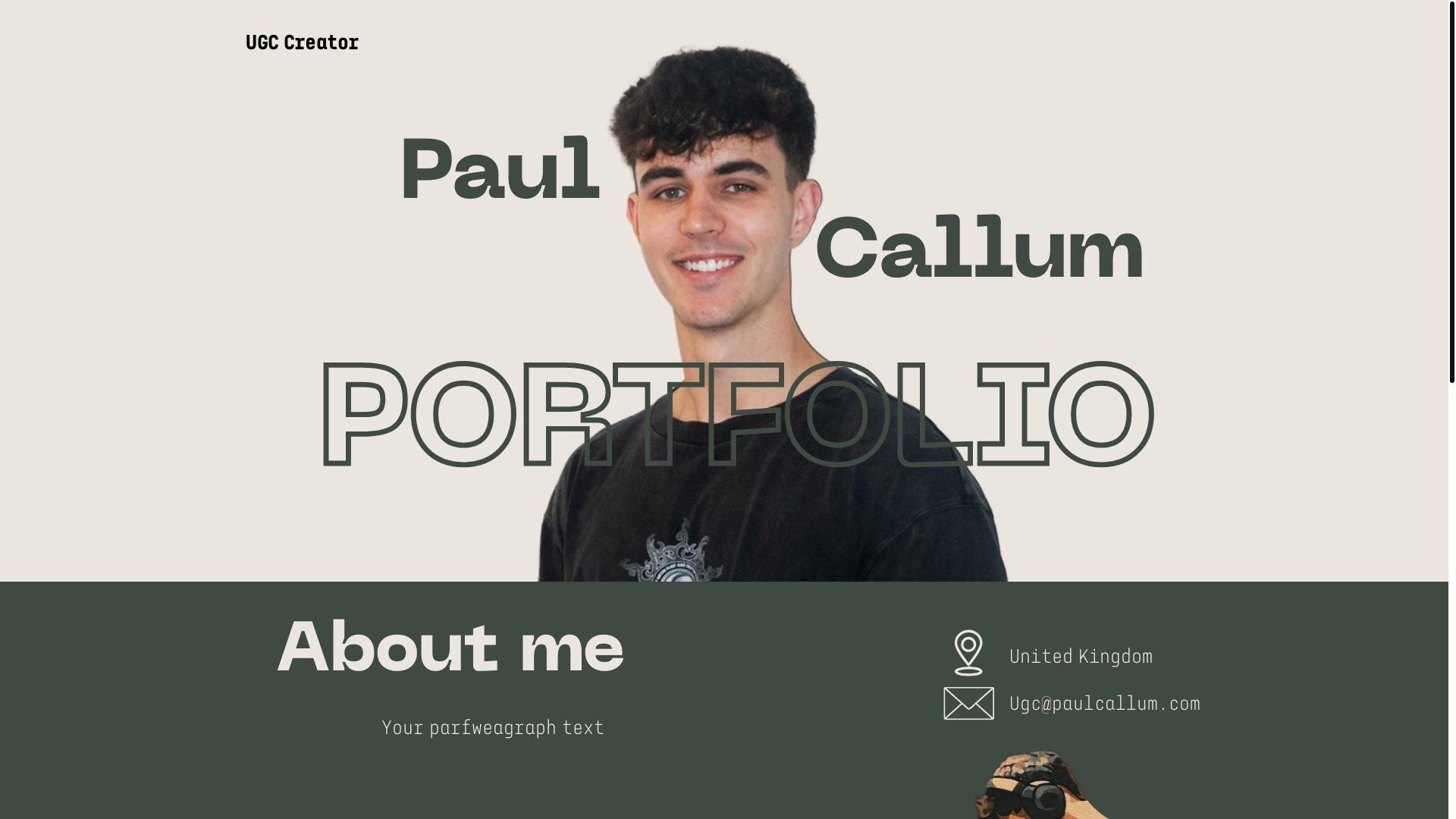 website screenshot of https://paulcallum.com/