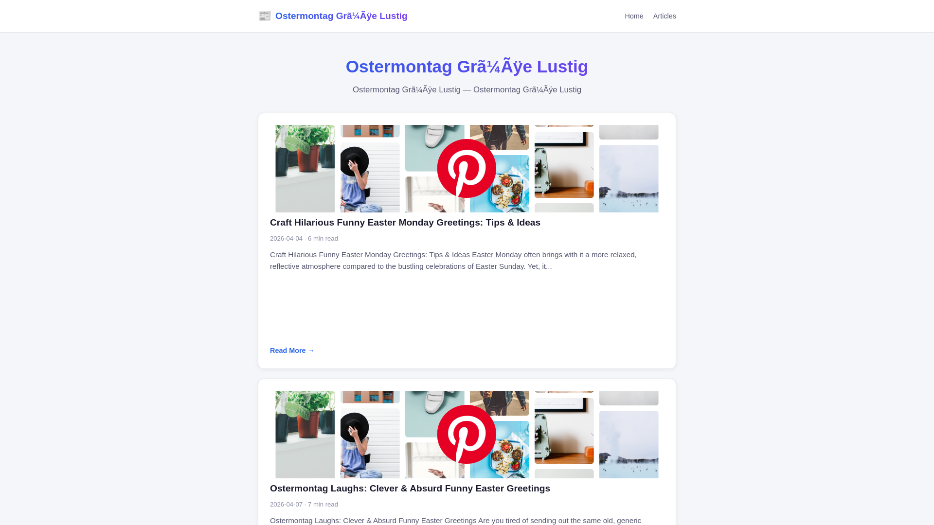 website screenshot of https://ostermontag-gra14aye-lustig.pages.dev/