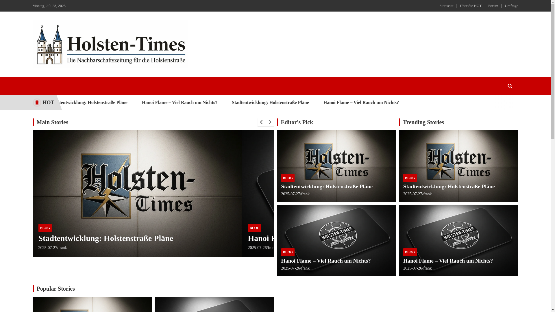 website screenshot of https://holsten-times.de/