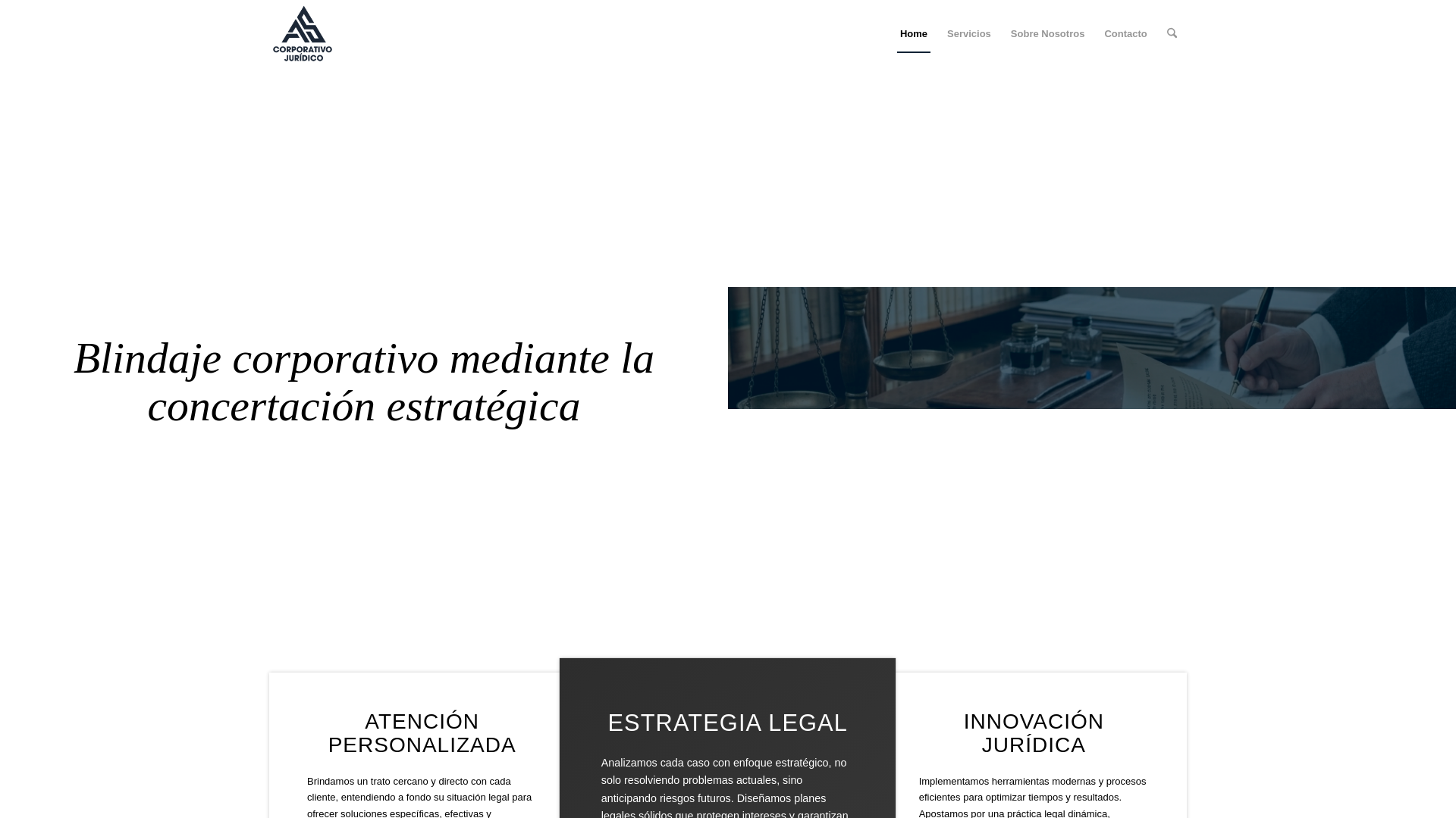 website screenshot of https://ascorporativojuridico.com/