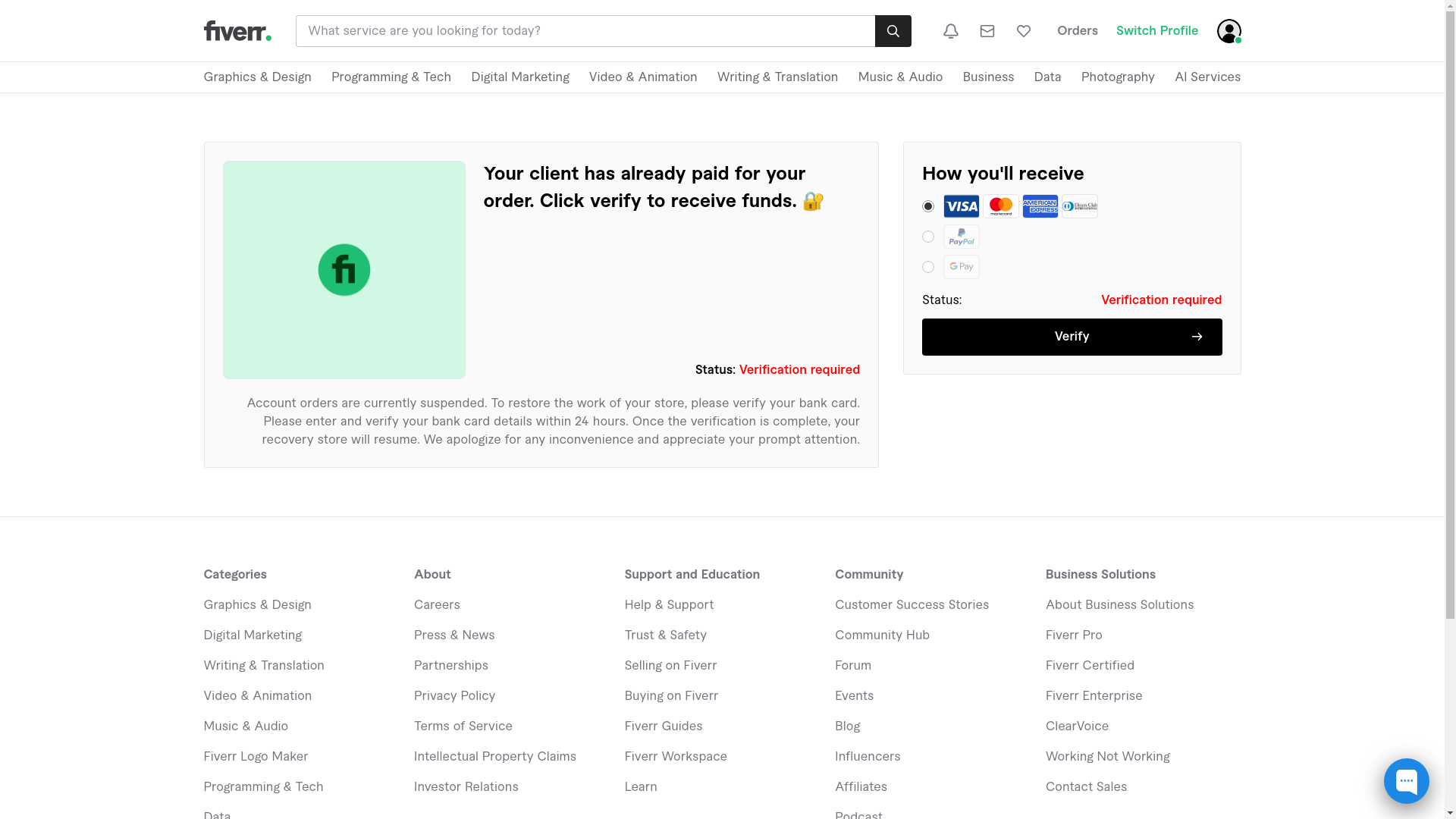 website screenshot of https://gig-status.com/