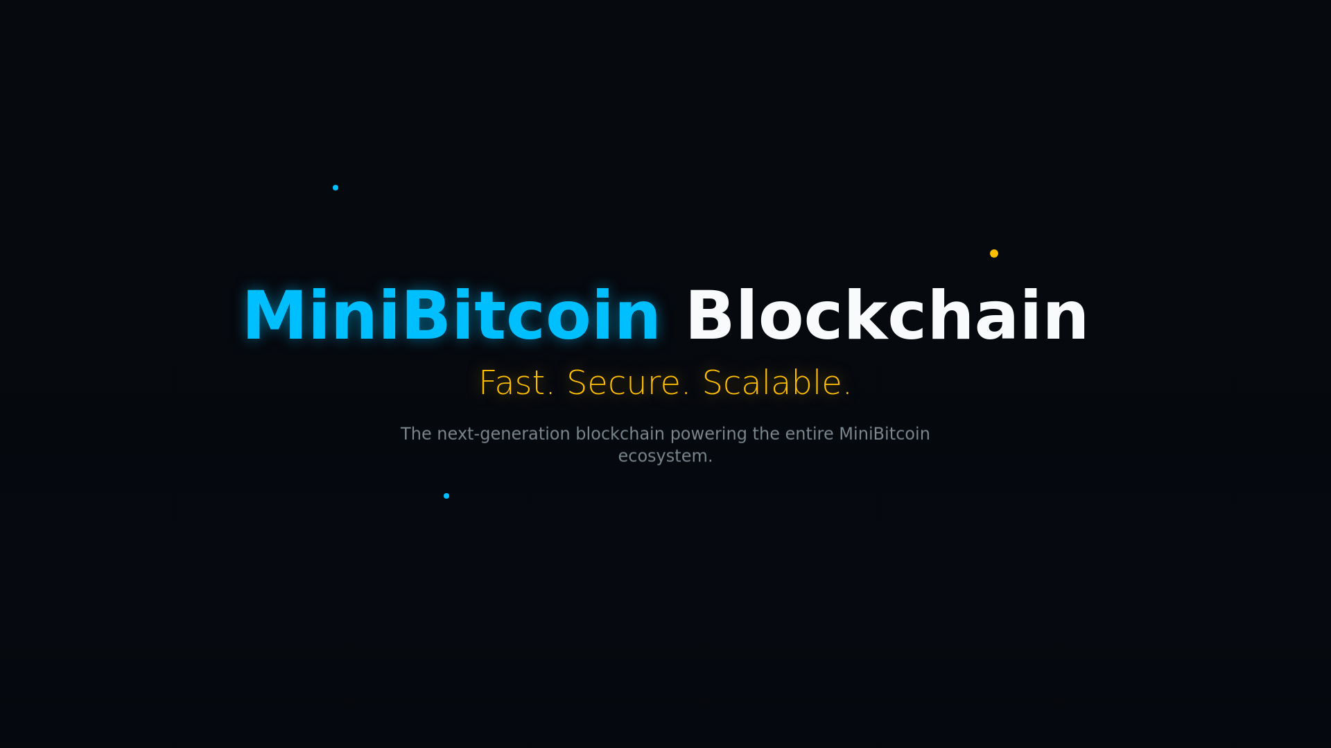 website screenshot of https://blockchain.minibitcoin.live/