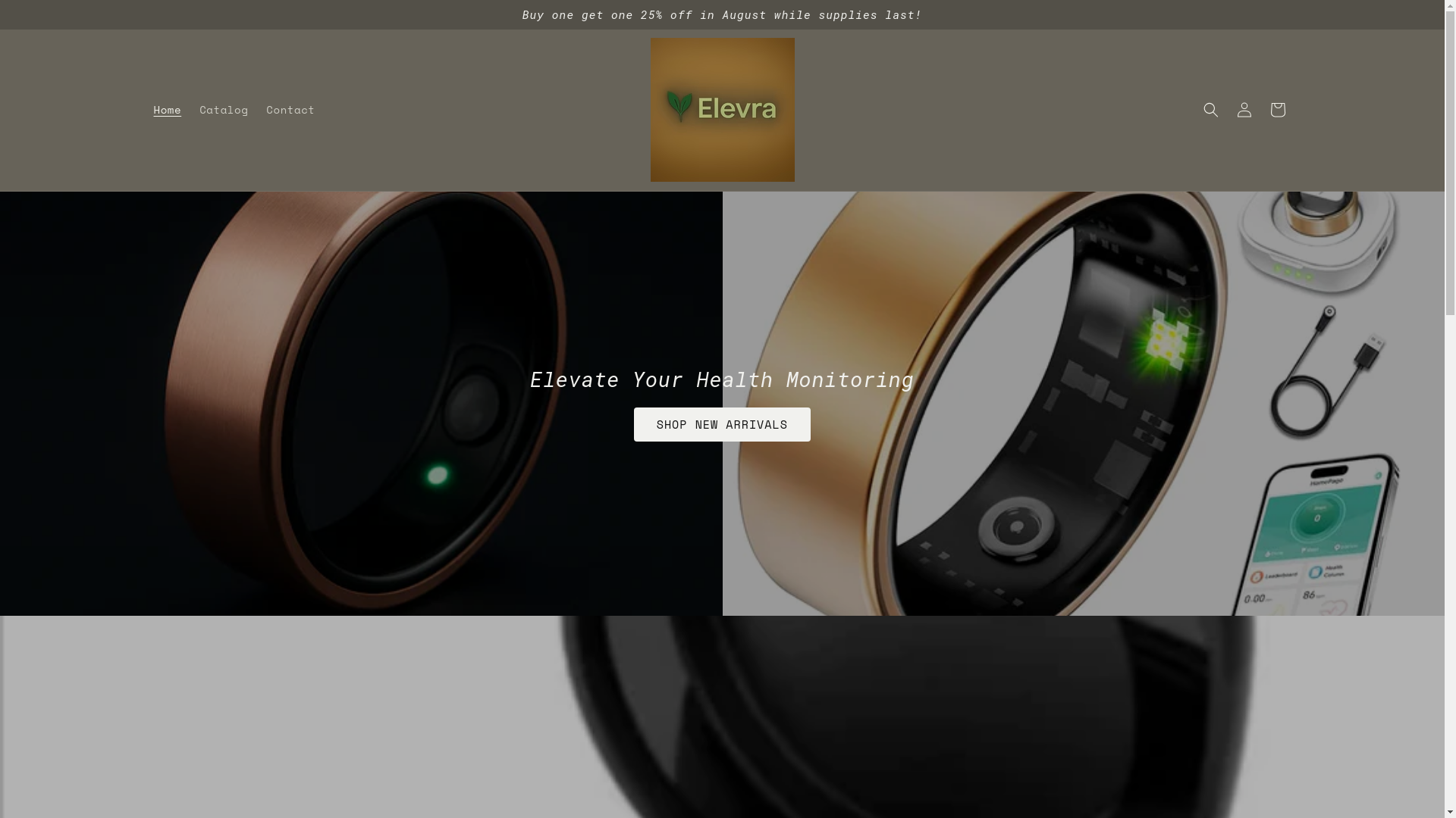 website screenshot of https://elevrawellness.com/
