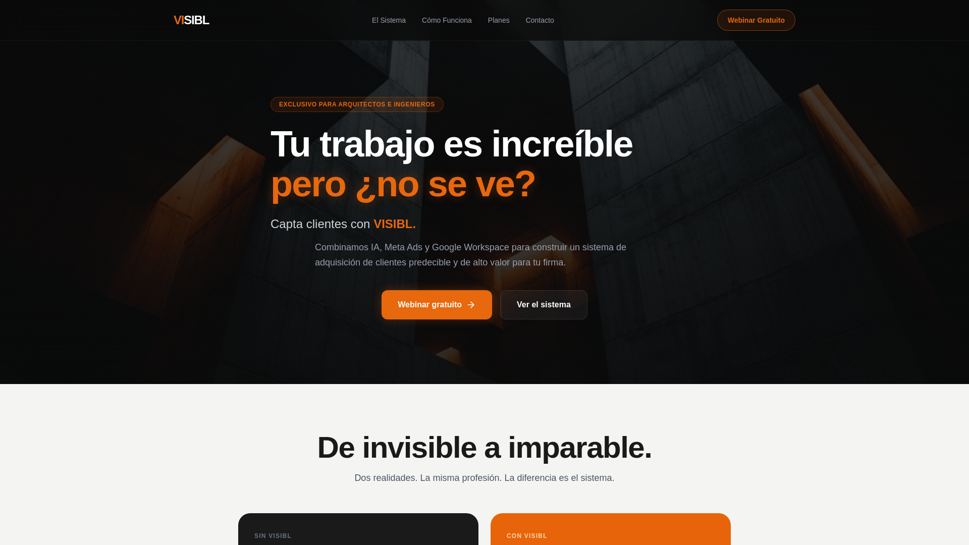 website screenshot of https://visiblaec.com/
