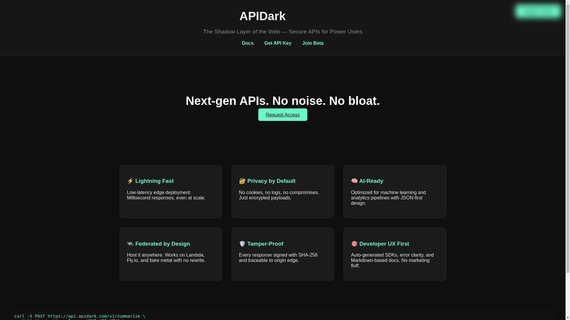 website screenshot of https://apidark-com.pages.dev/