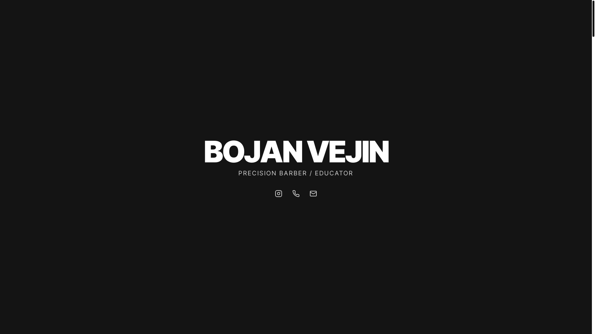 website screenshot of https://bojanvejin.xyz/