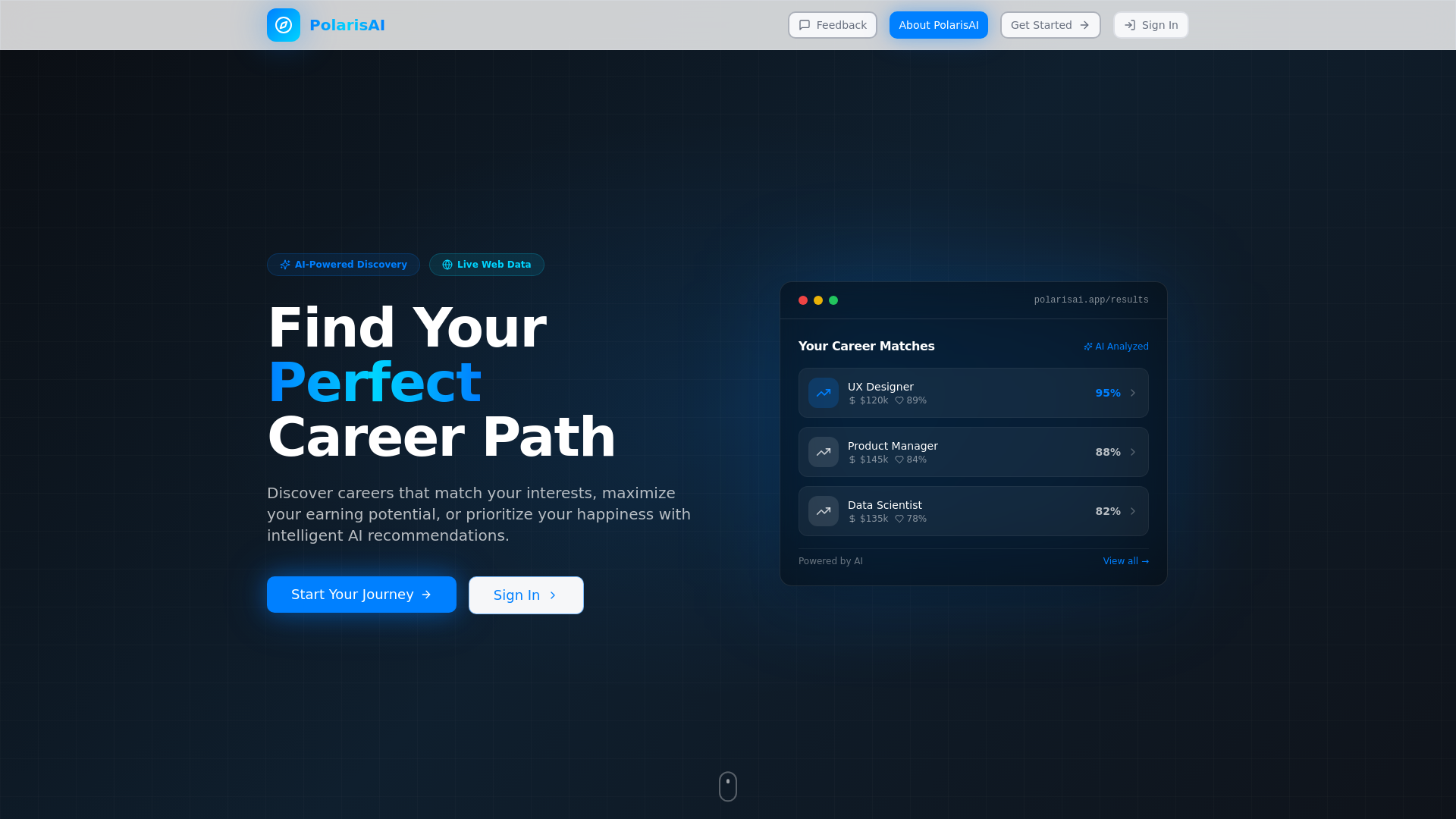 website screenshot of https://polarisai.careers/