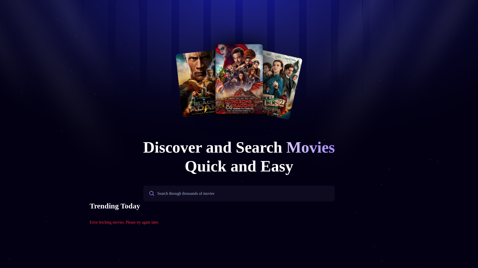 website screenshot of https://movie-scout.pages.dev/