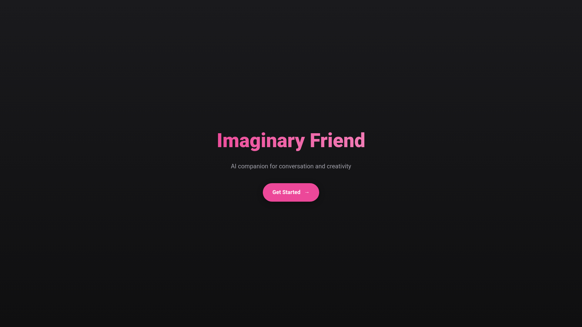 website screenshot of https://imaginaryfriend-app.pages.dev/
