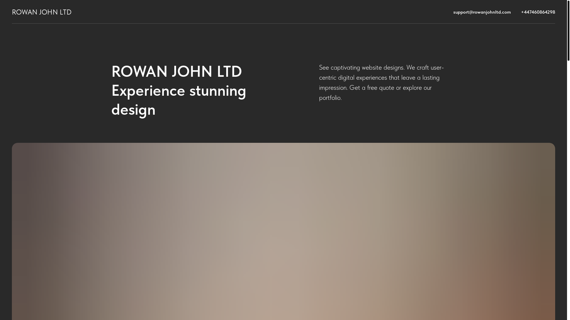 website screenshot of https://rowanjohnltd.com/