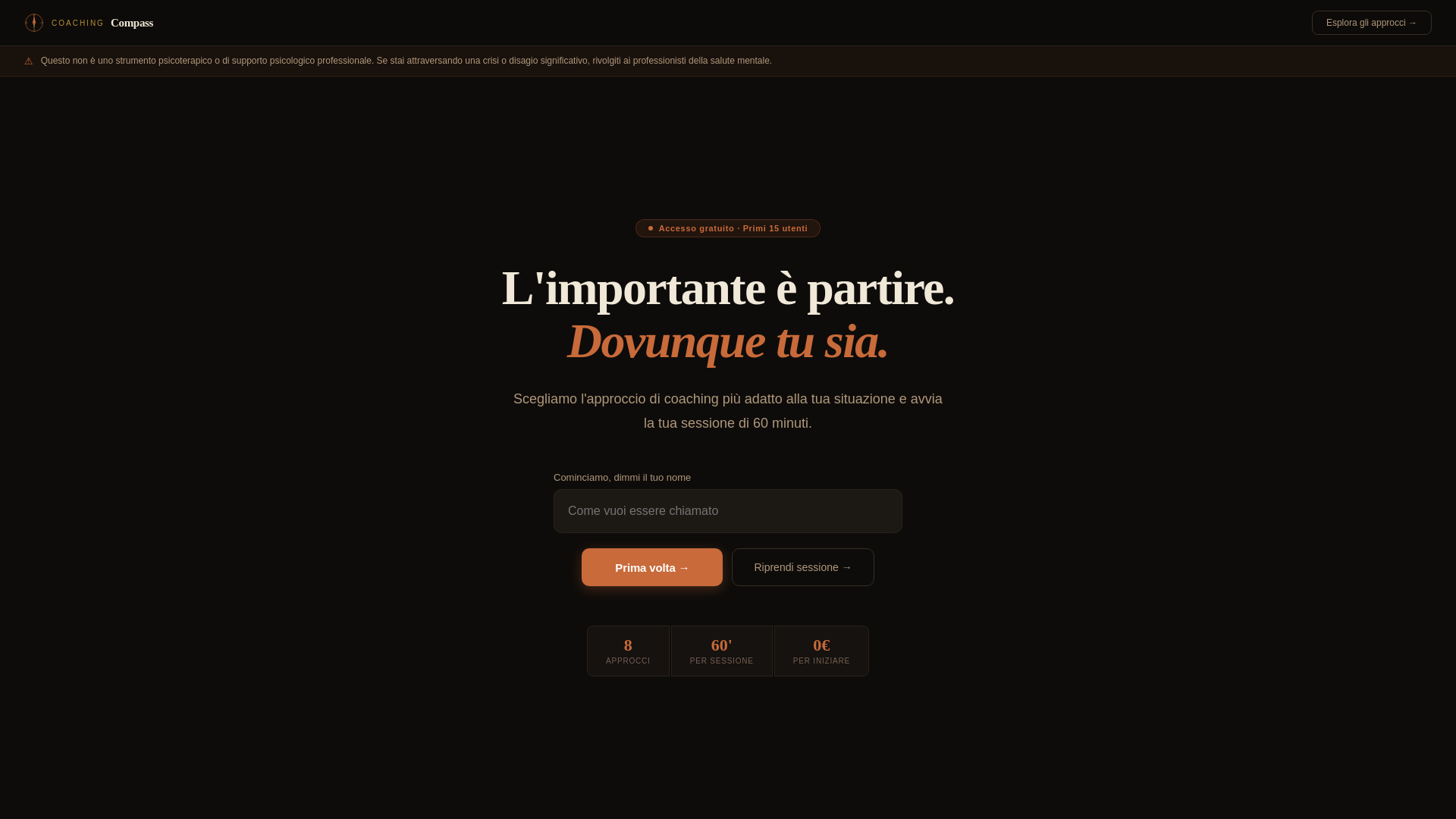 website screenshot of https://coaching-compass.pages.dev/