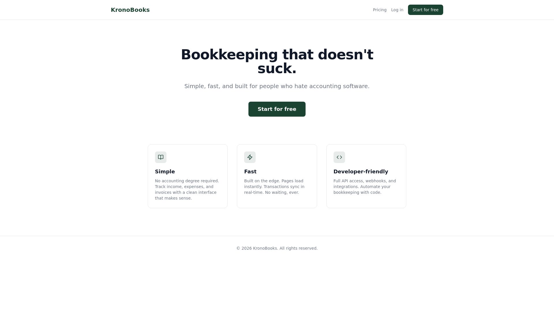 website screenshot of https://kronobooks-web.pages.dev/