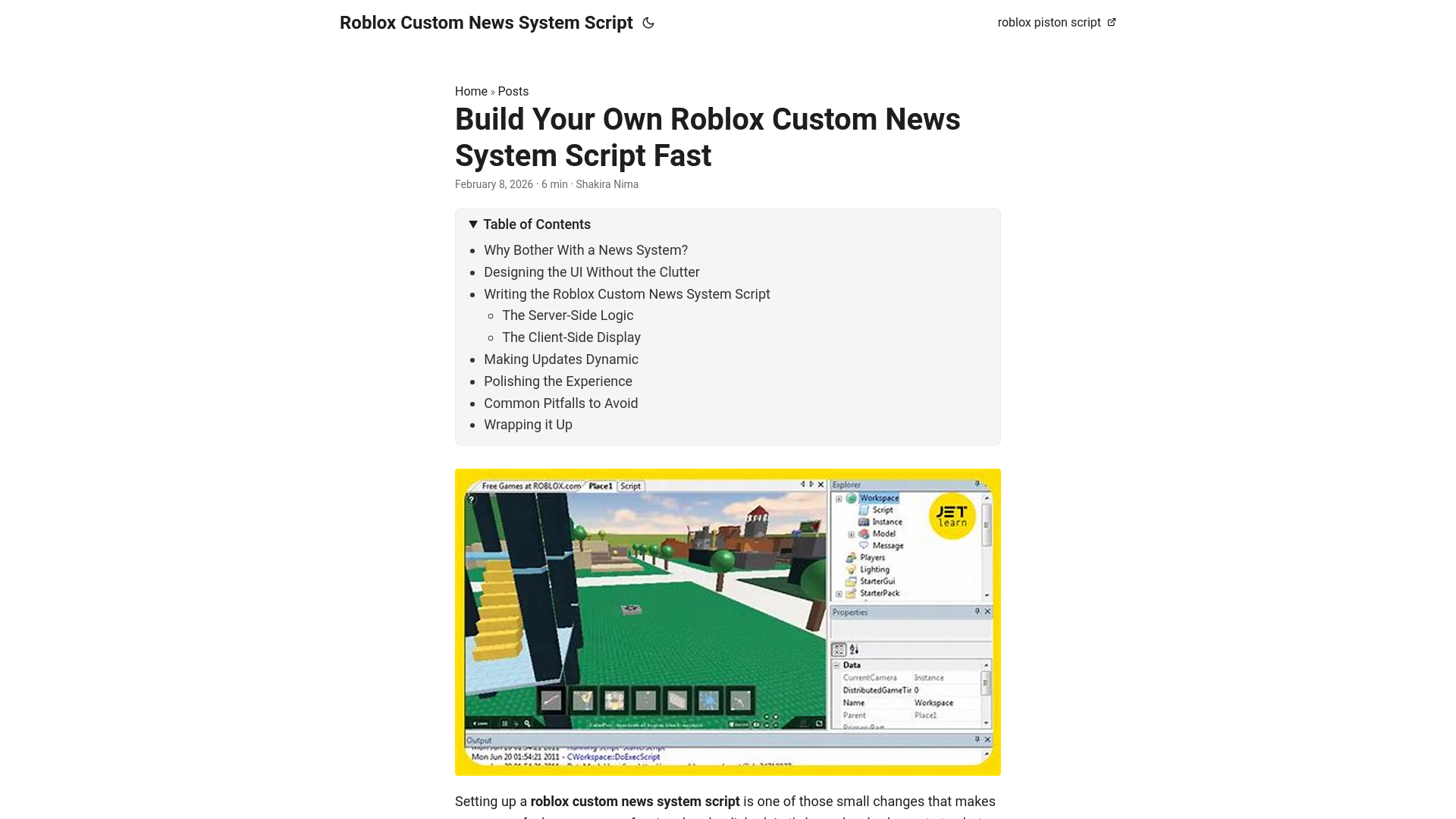 website screenshot of https://roblox-custom-news-system-script.pages.dev/