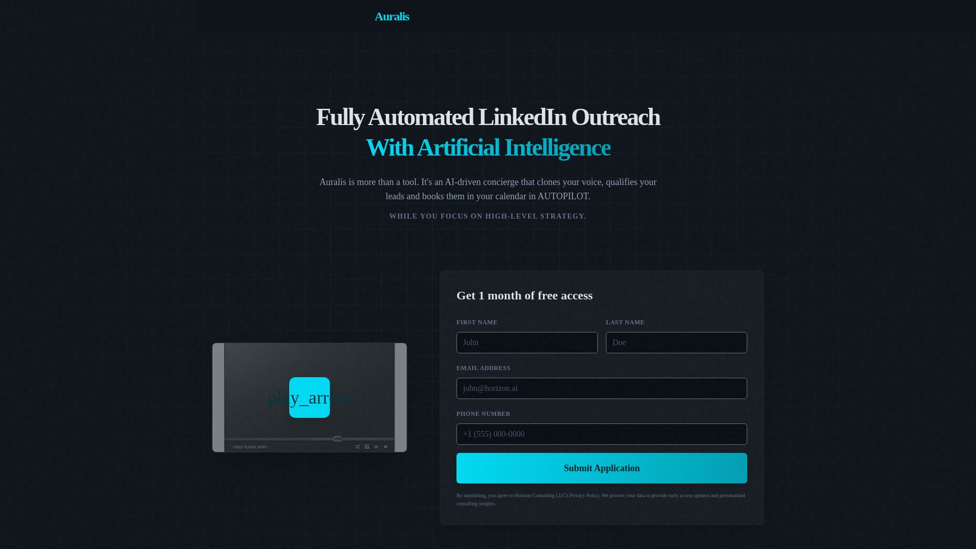 website screenshot of https://nextauralis.com