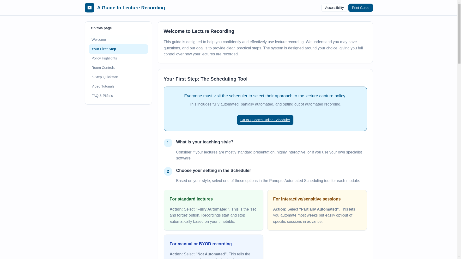 website screenshot of https://test-recordingguide.pages.dev/