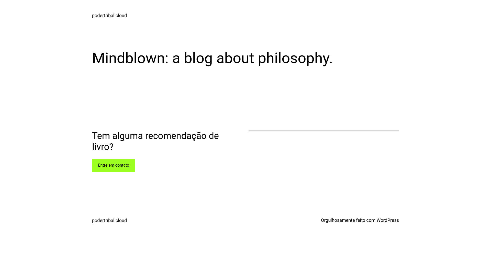 website screenshot of https://podertribal.cloud
