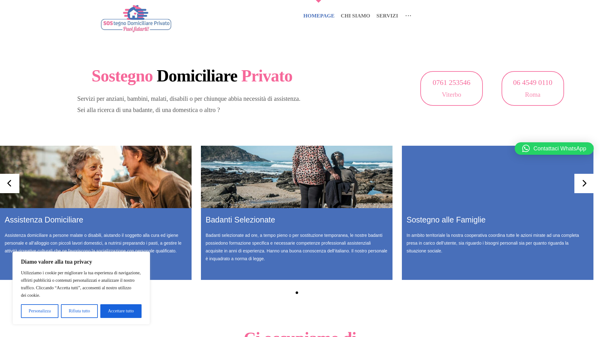 website screenshot of https://badante24ore.it