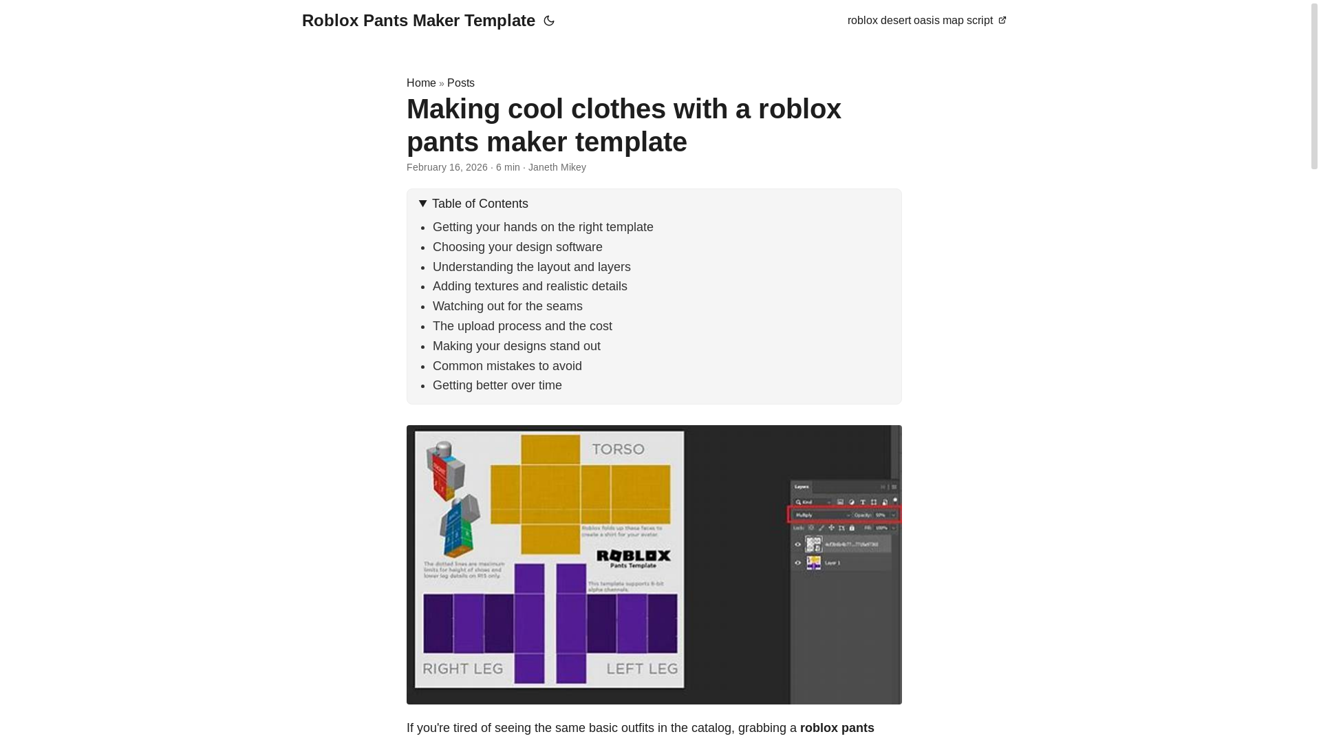 website screenshot of https://roblox-pants-maker-template.pages.dev/