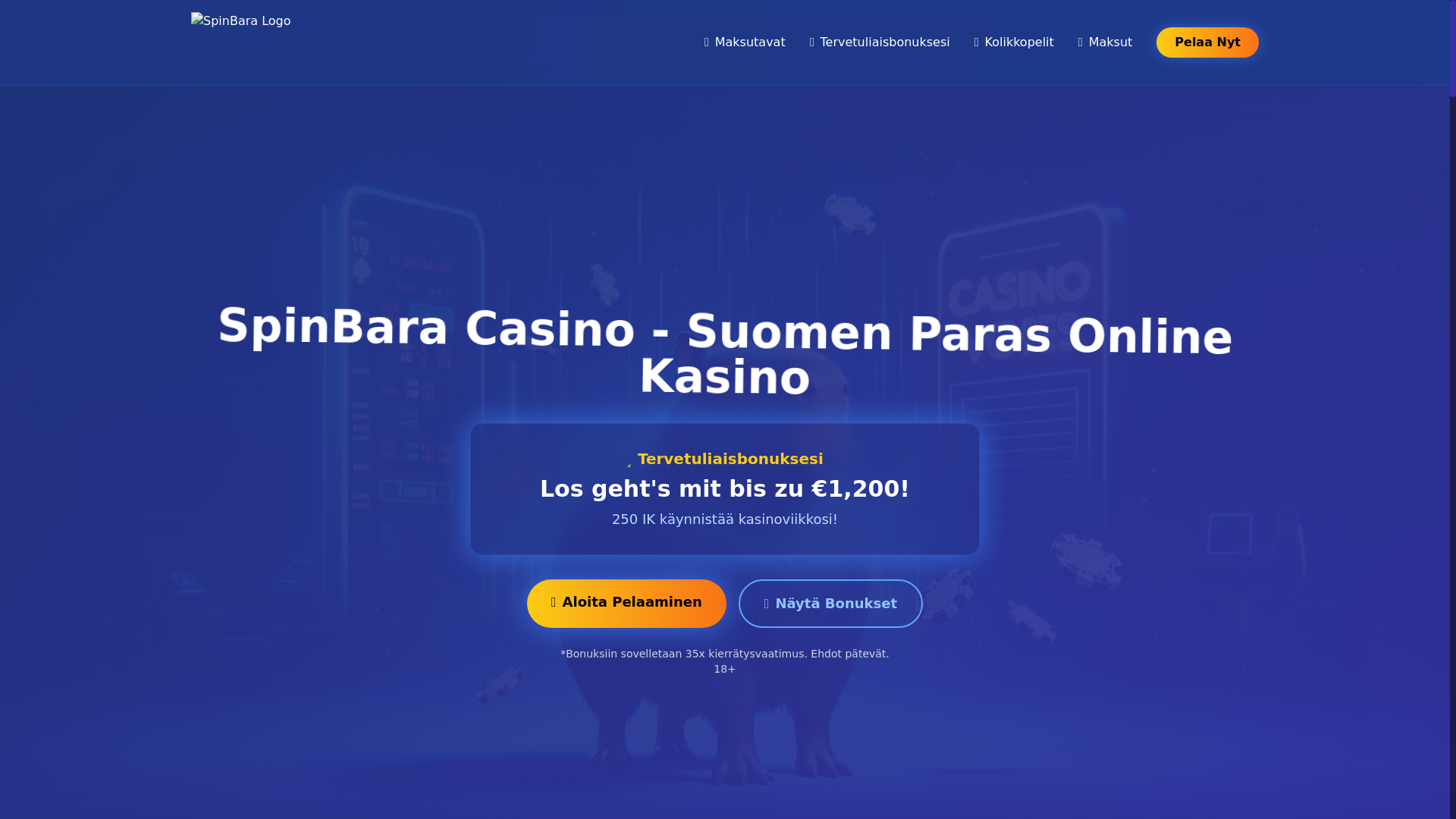 website screenshot of https://spin-bara-fi.pages.dev/